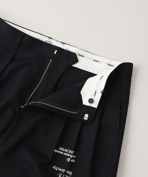 DAIRIKU / ダイリク 'TATTOO' Adjuster Wide Slacks（スラックス