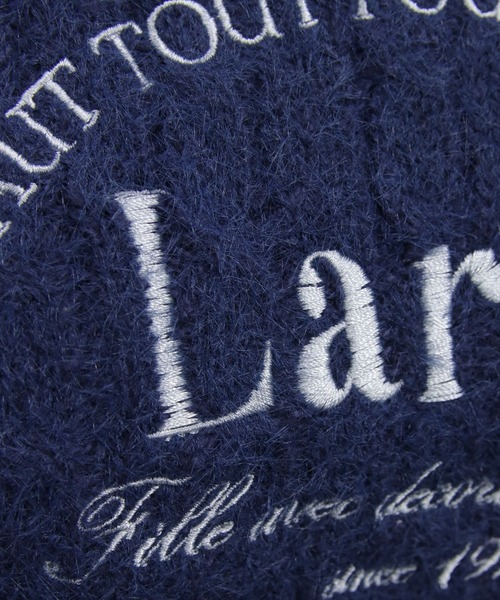 clear（クリア）の「フロント刺繍シャギーケーブルニットトップス[着回し力抜群 ガーリー カジュアル]≪AW新作≫（ニット/セーター・レディース・サックスブルー/アイボリー/グレー/ネイビー/ピンク・F）」の8枚目の写真