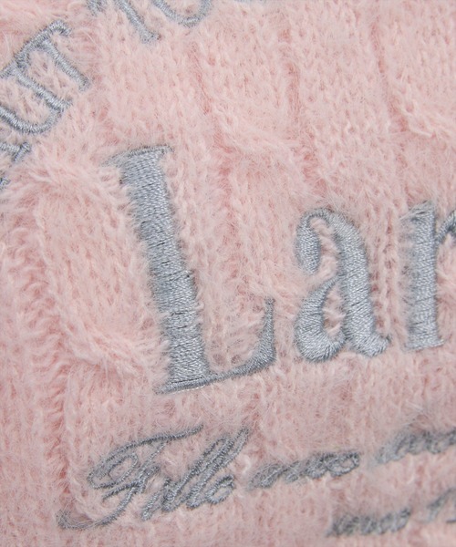 clear（クリア）の「フロント刺繍シャギーケーブルニットトップス[着回し力抜群 ガーリー カジュアル]≪AW新作≫（ニット/セーター・レディース・サックスブルー/アイボリー/グレー/ネイビー/ピンク・F）」の12枚目の写真