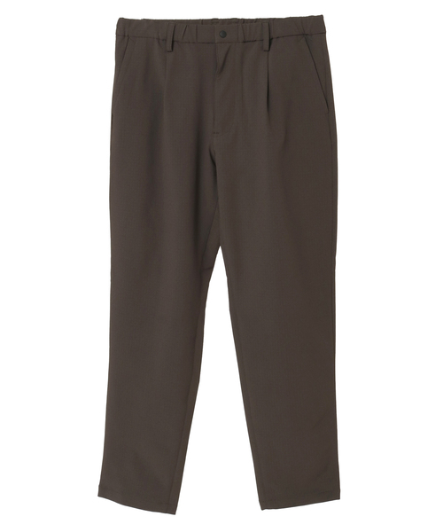 MEN'S MELROSE(メンズメルローズ)の「ストームフリースワンプリーツイージーパンツ | ストレッチ/撥水/透湿/防シワ/ウォッシャブル(スラックス・メンズ・ブラウン/ブラック・3/2/4)」の6枚目の写真