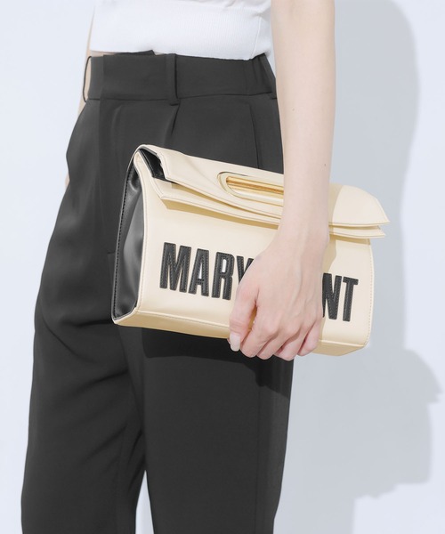 MARY QUANT（マリークワント）の「メタルクリテ 2WAYショルダー（ショルダーバッグ・レディース・ブラック/アイボリー/モスグリーン・FREE）」の2枚目の写真