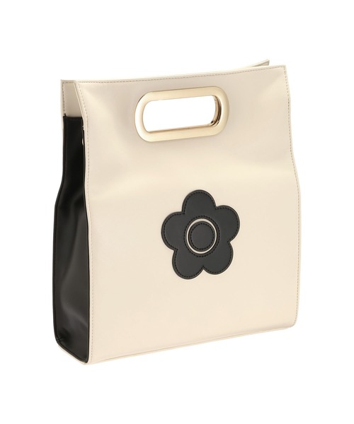 MARY QUANT（マリークワント）の「メタルクリテ 2WAYショルダー（ショルダーバッグ・レディース・ブラック/アイボリー/モスグリーン・FREE）」の6枚目の写真