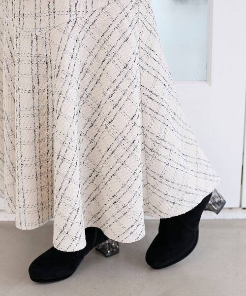 MAJESTIC LEGON（マジェスティックレゴン）の「ツイードマーメイドロングスカート（スカート・レディース・ホワイト系その他2/ブラック系その他・X-SMALL/SMALL/MEDIUM）」の13枚目の写真
