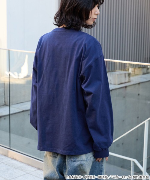 MONO-MART(モノマート)の「【ブルーロック】別注 グラフィティ/ナンバリング アソート 刺繍 ロングスリーブ Tシャツ(Tシャツ/カットソー・レディース・ブラック系/ホワイト系/ブラック系2/ネイビー系/ホワイト系2・M/L)」の12枚目の写真