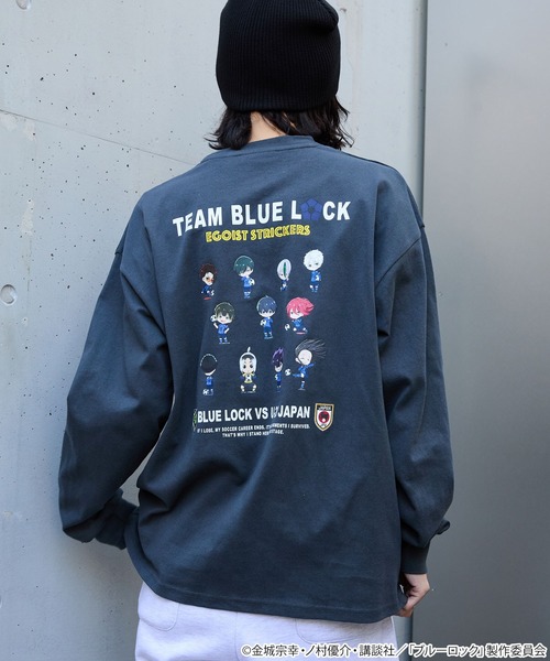 MONO-MART(モノマート)の「【ブルーロック】別注 グラフィティ/ナンバリング アソート 刺繍 ロングスリーブ Tシャツ(Tシャツ/カットソー・レディース・ブラック系/ホワイト系/ブラック系2/ネイビー系/ホワイト系2・M/L)」の6枚目の写真