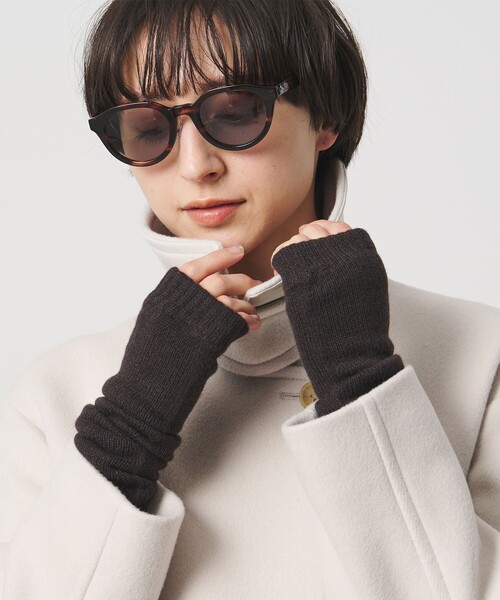 別注】＜Johnstons of Elgin＞カシミヤ ロング フィンガーレスグローブ