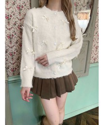 PHILLY | モヘアタッチミニリボンニットカーディガン(カーディガン/ボレロ)