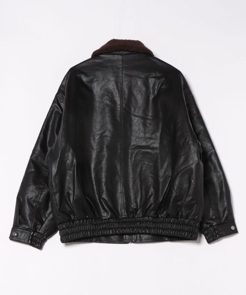8(eight)(エイト)の「ボア衿脱着G1PUブルゾン(ブルゾン・メンズ・ブラック/ブラウン・MEDIUM/LARGE)」の3枚目の写真