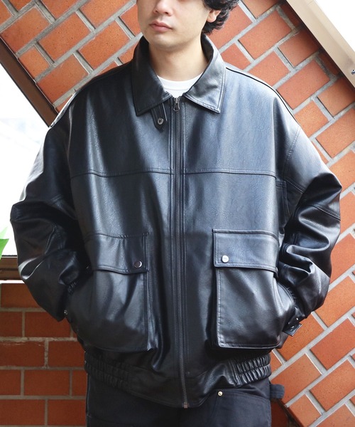 8(eight)(エイト)の「ボア衿脱着G1PUブルゾン(ブルゾン・メンズ・ブラック/ブラウン・MEDIUM/LARGE)」の19枚目の写真