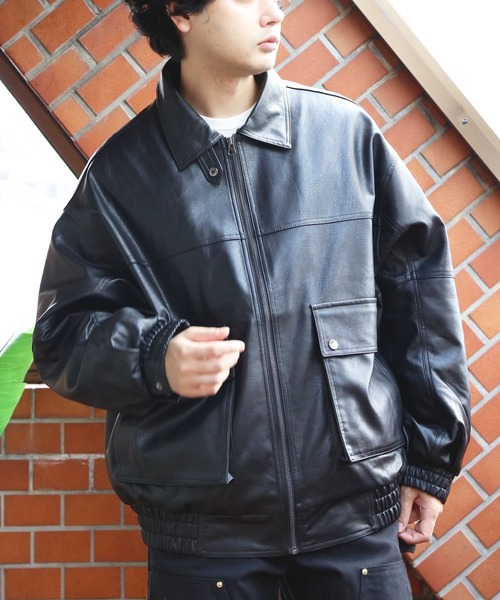 8(eight)(エイト)の「ボア衿脱着G1PUブルゾン(ブルゾン・メンズ・ブラック/ブラウン・MEDIUM/LARGE)」の17枚目の写真