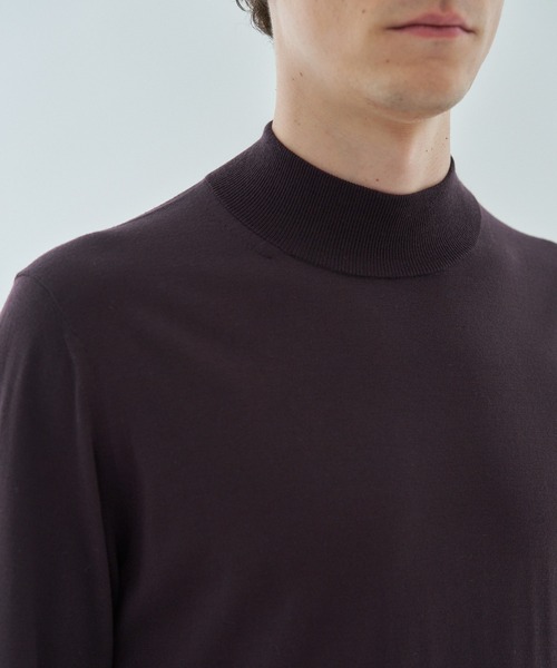 ESTNATION(エストネーション)の「ESTNATION / ウール モックネックプルオーバーニット(ニット/セーター・メンズ・キャメル/ダークブラウン/ブラック・MEDIUM/LARGE)」の17枚目の写真