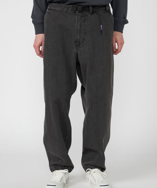 THE NORTH FACE PURPLE LABEL(ザ ノースフェイス パープルレーベル)の「THE NORTH FACE PURPLE LABEL Denim Wide Tapered Field Pants / ザ・ノース・フェイス パープル レーベル デニム ワイド テーパード フィールド パンツ(その他パンツ・メンズ・グレー・30inch/34inch/36inch)」の2枚目の写真