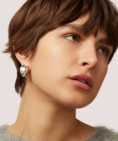 JENNYBIRD(ジェニーバード)の「【JENNY BIRD/ジェニーバード】フープピアス Chunky Doune Hoop(ピアス(両耳用)・レディース・ゴールド/シルバー・FREE)」の12枚目の写真