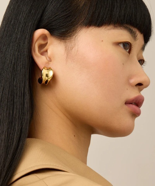 JENNYBIRD(ジェニーバード)の「【JENNY BIRD/ジェニーバード】フープピアス Chunky Doune Hoop(ピアス(両耳用)・レディース・ゴールド/シルバー・FREE)」の7枚目の写真