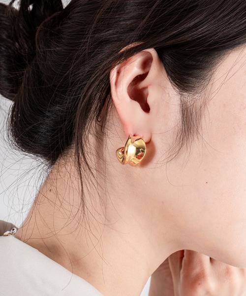 JENNYBIRD(ジェニーバード)の「【JENNY BIRD/ジェニーバード】フープピアス Chunky Doune Hoop(ピアス(両耳用)・レディース・ゴールド/シルバー・FREE)」の15枚目の写真