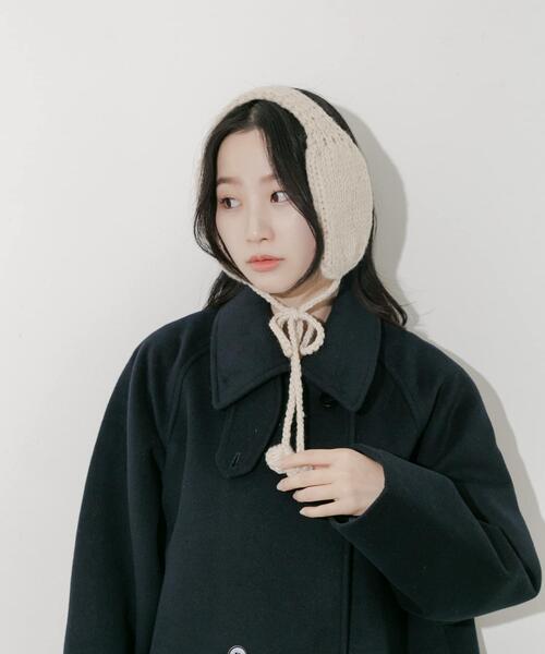 SMELLY(スメリー)の「ニットイヤーマフ(イヤーマフ・レディース・アイボリー/グレー/モカ・-)」の9枚目の写真