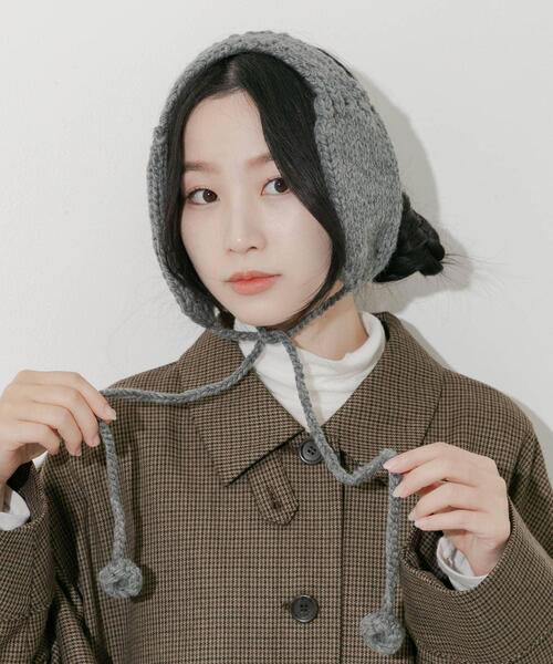 SMELLY(スメリー)の「ニットイヤーマフ(イヤーマフ・レディース・アイボリー/グレー/モカ・-)」の19枚目の写真