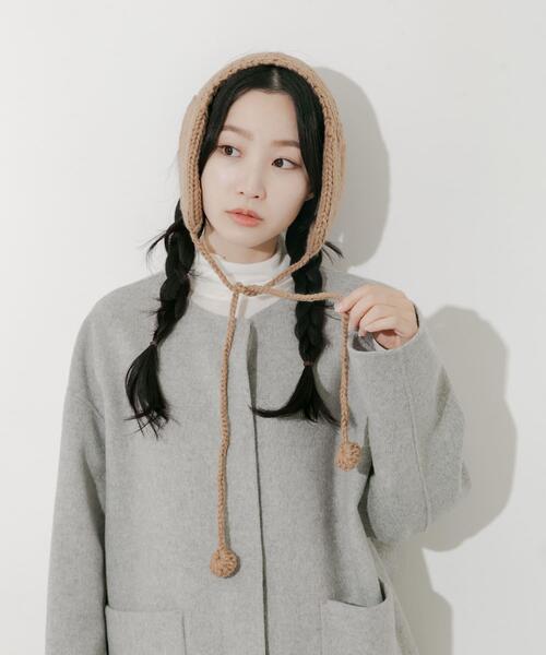 SMELLY(スメリー)の「ニットイヤーマフ(イヤーマフ・レディース・アイボリー/グレー/モカ・-)」の4枚目の写真