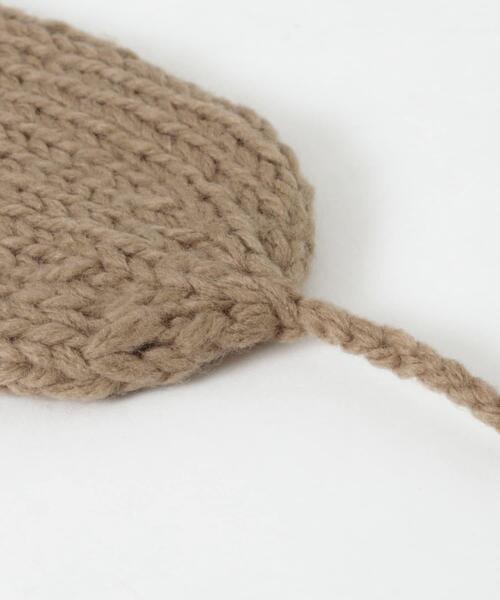 SMELLY(スメリー)の「ニットイヤーマフ(イヤーマフ・レディース・アイボリー/グレー/モカ・-)」の6枚目の写真