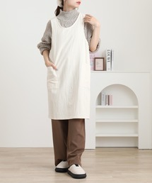 l'atelier Nuuit（アトリエヌイ）の「ウォッシュドコットン  クロスオーバーエプロン（エプロン）」