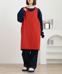 l'atelier Nuuit（アトリエヌイ）の「ウォッシュドコットン  クロスオーバーエプロン（エプロン）」