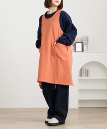 l'atelier Nuuit（アトリエヌイ）の「ウォッシュドコットン  クロスオーバーエプロン（エプロン）」