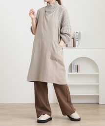l'atelier Nuuit（アトリエヌイ）の「ウォッシュドコットン  クロスオーバーエプロン（エプロン）」