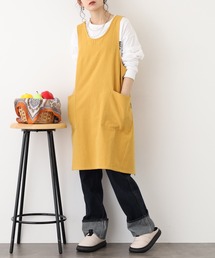 l'atelier Nuuit（アトリエヌイ）の「ウォッシュドコットン  クロスオーバーエプロン（エプロン）」