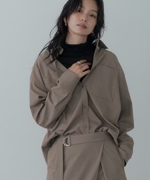 GALLEST | Timeless|ウーステッドライクフォルムシャツ【セットアップ対応】(シャツ/ブラウス)