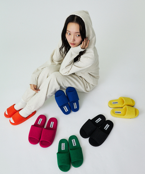 BANACO（バナコ）の「【BANACO / バナコ】 VIVID TERRY ROOM SHOES / ビビットテリールームシューズ/韓国サンダル/ユニセックス（サンダル・メンズ・ブラック/ピンク/イエロー/オレンジ/ブルー/グリーン・M/L）」の11枚目の写真