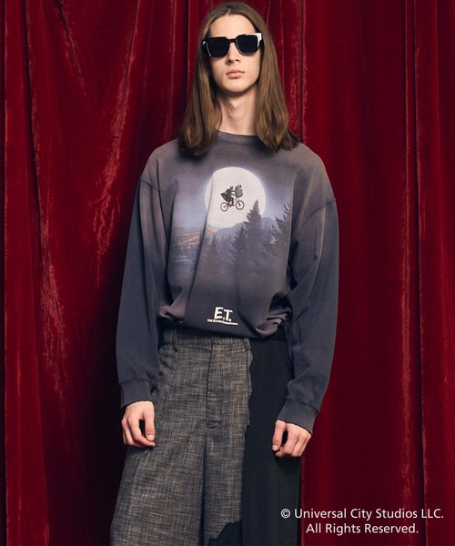 MAISON SPECIAL(メゾンスペシャル)の「《UNISEX》【MOVIE SERIES】「E.T.」- Moon&Bicycle - Prime-Over Crew Neck Long Sleeve T-Shirt/-月と自転車-プライムオーバークルーネックロングスリーブTシャツ【MAISON SPECIAL/メゾンスペシャル】(Tシャツ/カットソー・メンズ・ブラック/ネイビー・0/1/2)」の17枚目の写真