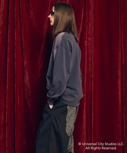 MAISON SPECIAL(メゾンスペシャル)の「《UNISEX》【MOVIE SERIES】「E.T.」- Moon&Bicycle - Prime-Over Crew Neck Long Sleeve T-Shirt/-月と自転車-プライムオーバークルーネックロングスリーブTシャツ【MAISON SPECIAL/メゾンスペシャル】(Tシャツ/カットソー・メンズ・ブラック/ネイビー・0/1/2)」の18枚目の写真