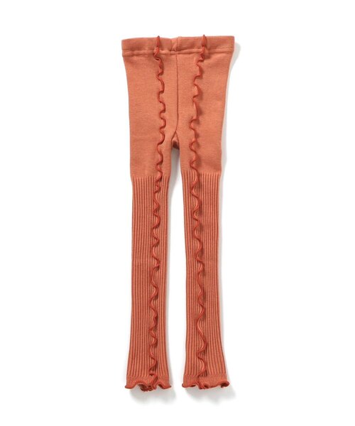 Ampersand(アンパサンド)の「【ジュニア対応】メロウウエストハグレギンス(レギンス/スパッツ・キッズ・エメラルド/アイボリー/チャコール/オレンジ/パープル・90/100/110/120/140/80)」の5枚目の写真