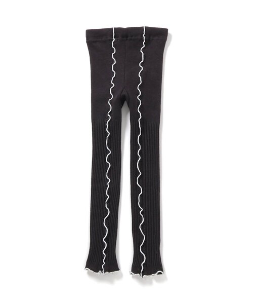 Ampersand(アンパサンド)の「【ジュニア対応】メロウウエストハグレギンス(レギンス/スパッツ・キッズ・エメラルド/アイボリー/チャコール/オレンジ/パープル・90/100/110/120/140/80)」の3枚目の写真