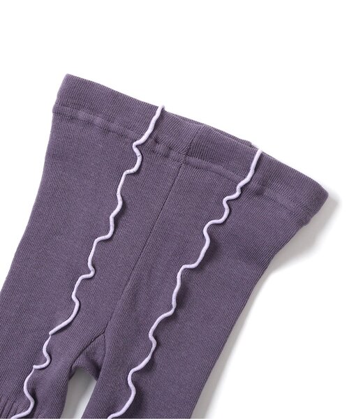 Ampersand(アンパサンド)の「【ジュニア対応】メロウウエストハグレギンス(レギンス/スパッツ・キッズ・エメラルド/アイボリー/チャコール/オレンジ/パープル・90/100/110/120/140/80)」の9枚目の写真