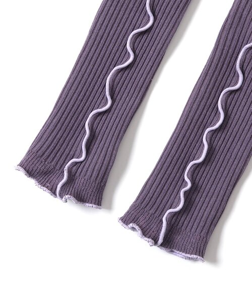 Ampersand(アンパサンド)の「【ジュニア対応】メロウウエストハグレギンス(レギンス/スパッツ・キッズ・エメラルド/アイボリー/チャコール/オレンジ/パープル・90/100/110/120/140/80)」の11枚目の写真