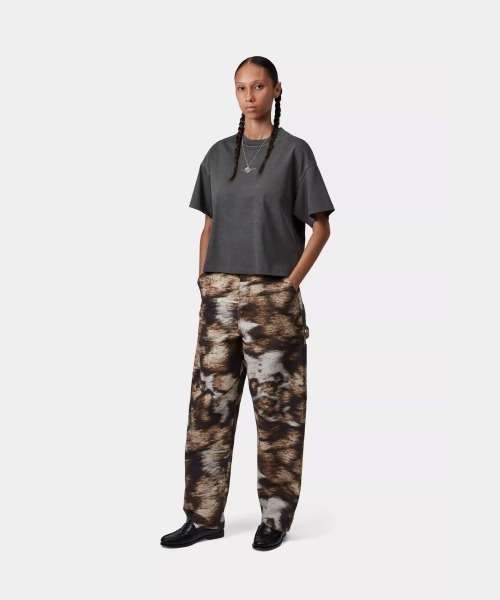 Carhartt WIP(カーハートダブリューアイピー)の「Carhartt WIP W' S/S BENTON T-SHIRT(カーハートワークインプログレス ウィメンズ ショートスリーブ ベントン Tシャツ)(Tシャツ/カットソー・メンズ・ピンク系/グレー系・X-SMALL/SMALL)」の6枚目の写真