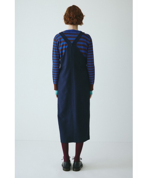 HeRIN.CYE(ヘリンドットサイ)の「V neck long dress Vネックロングドレス(ワンピース・レディース・ブラック/ブルー系その他3・38/36)」の7枚目の写真