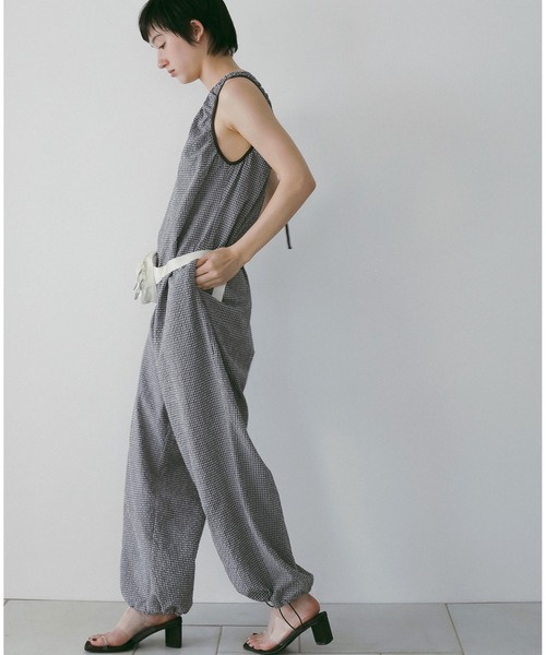 anuke（アンヌーク）の「Uneck Check Combinaison（サロペット