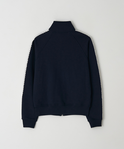 RONRON(ロンロン)の「SIDE LACE SWEAT TRACK ZIP UP NAVY(ナイロンジャケット・レディース・その他・FREE)」の2枚目の写真