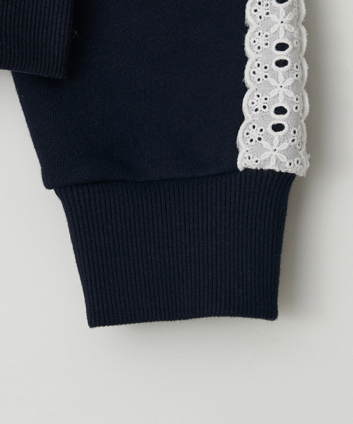 RONRON(ロンロン)の「SIDE LACE SWEAT TRACK ZIP UP NAVY(ナイロンジャケット・レディース・その他・FREE)」の5枚目の写真