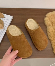 ぽてっとボア スリッポン|丸みシルエットが可愛い