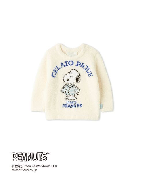 gelato pique（ジェラートピケ）の「【PEANUTS】【BABY】オリジナルアート ジャガードプルオーバー（その他ベビーウェア・キッズ・オフホワイト・80）」の3枚目の写真