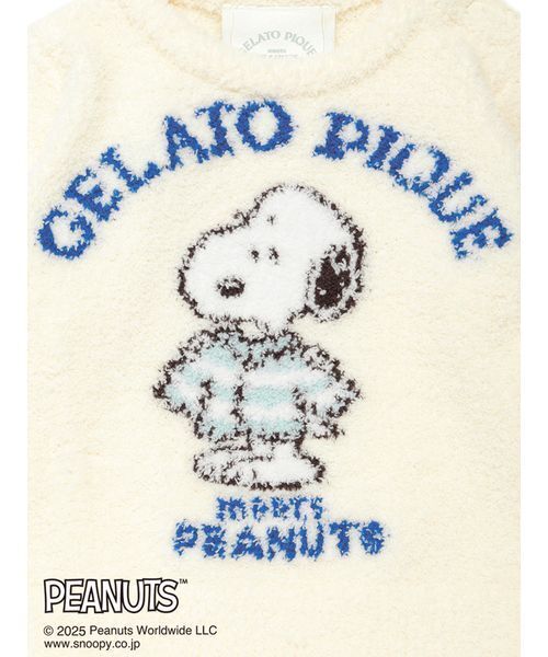 gelato pique（ジェラートピケ）の「【PEANUTS】【BABY】オリジナルアート ジャガードプルオーバー（その他ベビーウェア・キッズ・オフホワイト・80）」の7枚目の写真