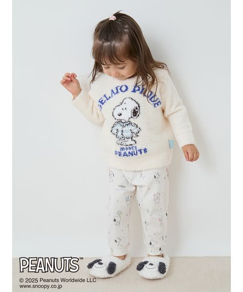 gelato pique（ジェラートピケ）の「【PEANUTS】【BABY】オリジナルアート ジャガードプルオーバー（その他ベビーウェア・キッズ・オフホワイト・80）」の2枚目の写真