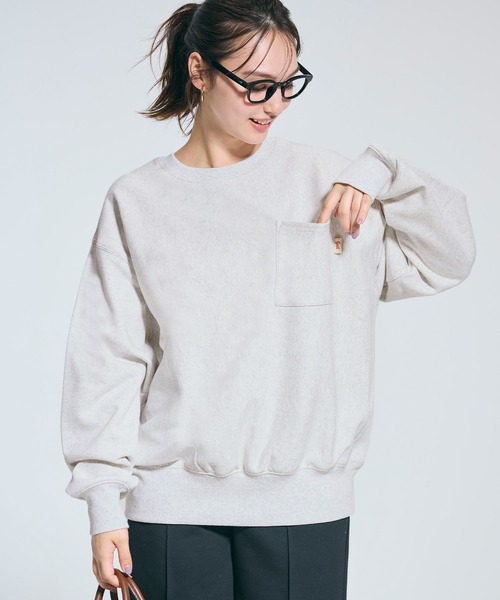 coca(coca)(コカ)の「ヘビーウェイトポケットスウェット(スウェット・レディース・ブラック/ライトグレー・S/M/L)」の9枚目の写真