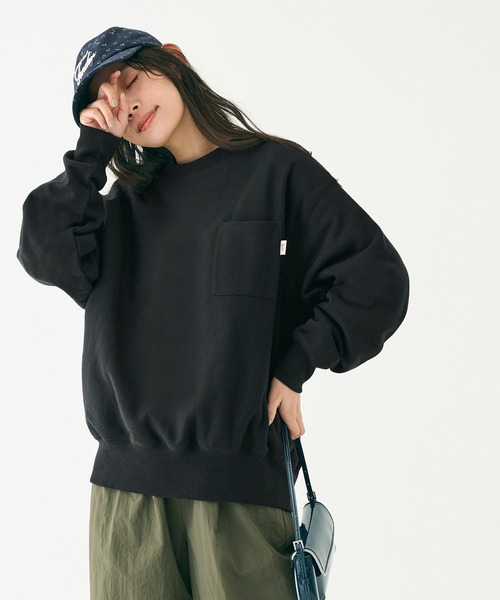 coca(coca)(コカ)の「ヘビーウェイトポケットスウェット(スウェット・レディース・ブラック/ライトグレー・S/M/L)」の13枚目の写真