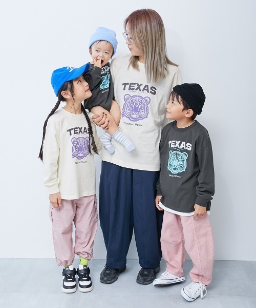 devirock（デビロック）の「綿100％ 大人 デビラボ  プリント 袖リブ 長袖Tシャツ（Tシャツ/カットソー・レディース・ブルー系その他/ピンク系その他/イエロー系その他/ブラック系その他2/グレー系その他/ホワイト系その他2/ブラック系その他/ホワイト系その他/グリーン系その他・M/LL/L）」の11枚目の写真