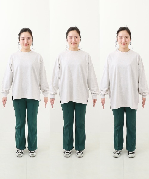 devirock（デビロック）の「綿100％ 大人 デビラボ  プリント 袖リブ 長袖Tシャツ（Tシャツ/カットソー・レディース・ブルー系その他/ピンク系その他/イエロー系その他/ブラック系その他2/グレー系その他/ホワイト系その他2/ブラック系その他/ホワイト系その他/グリーン系その他・M/LL/L）」の17枚目の写真