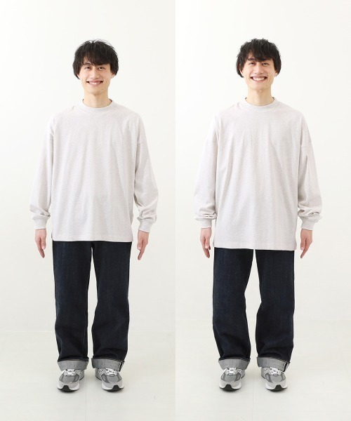 devirock（デビロック）の「綿100％ 大人 デビラボ  プリント 袖リブ 長袖Tシャツ（Tシャツ/カットソー・レディース・ブルー系その他/ピンク系その他/イエロー系その他/ブラック系その他2/グレー系その他/ホワイト系その他2/ブラック系その他/ホワイト系その他/グリーン系その他・M/LL/L）」の18枚目の写真